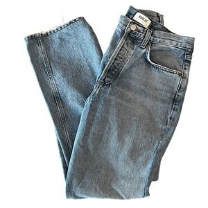 AGOLDE Kelly High Rise Straight Leg Jeans Womens 24 Slightly Distressed
